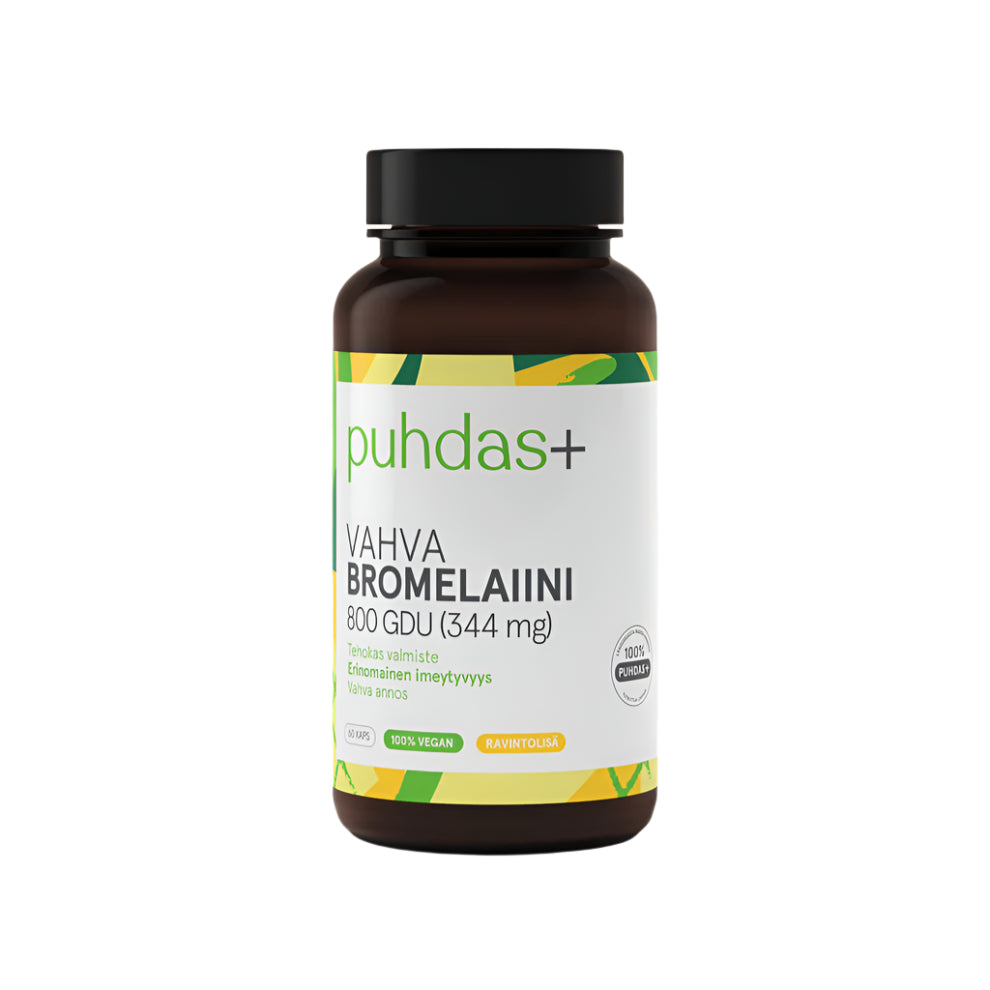 Puhdas+ Vahva Bromelaiini 800 DGU (344 mg) 60 kaps.