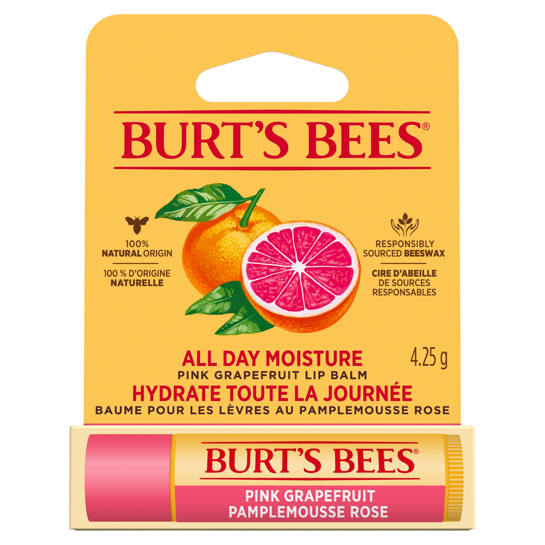 Burt's Bees Pink Grapefruit Lip Balm - Huulivoide Greippi 4,25 g