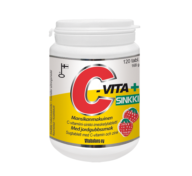 C-vita 500 mg + Sinkki 15 mg - Imeskelytabletti