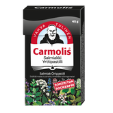 Carmolis Yrttipastilli Salmiakki 45 g - Sinunapteekki.fi