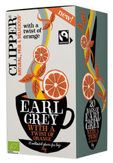 Clipper Earl Grey - Musta tee appelsiini 20 teepussia
