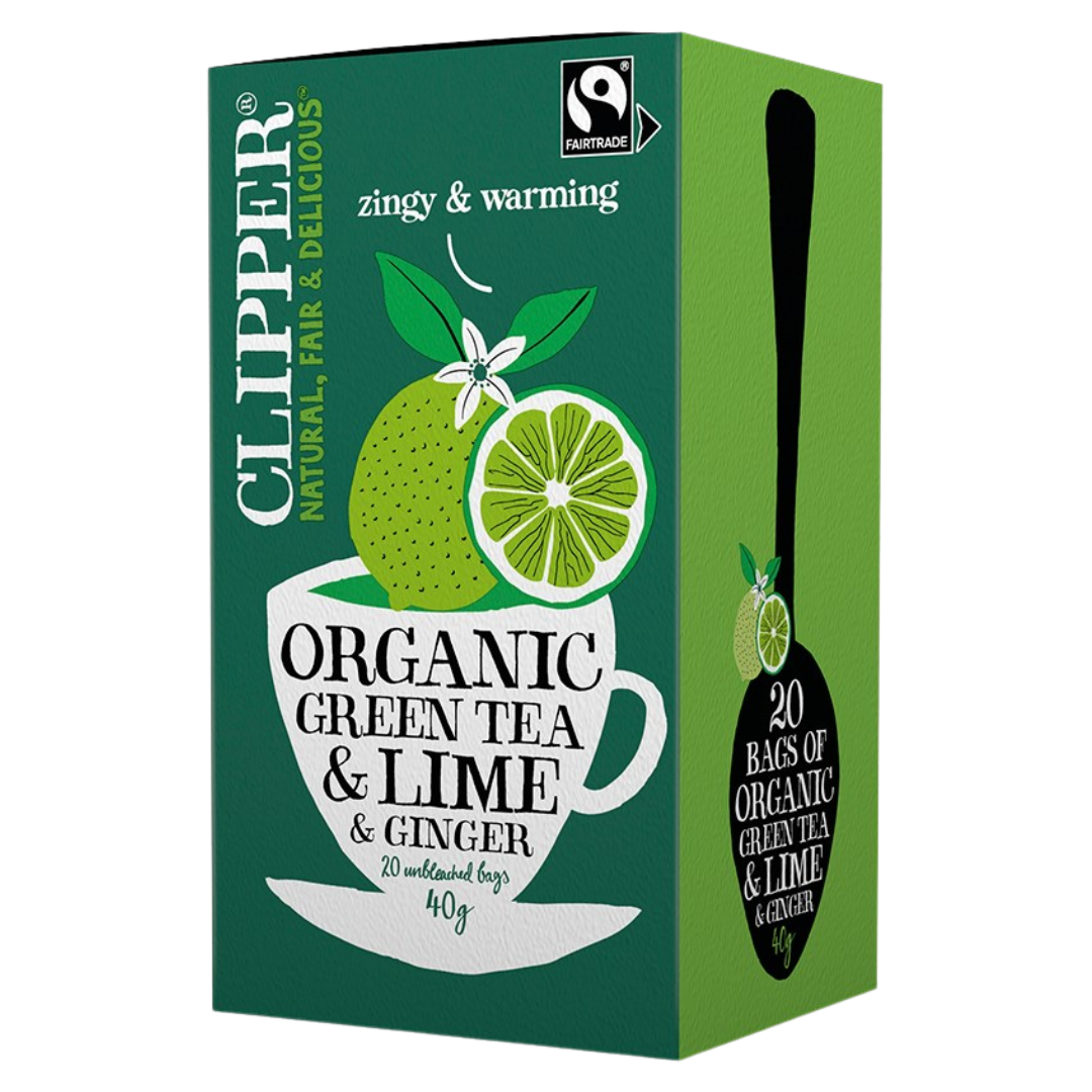 Clipper Orcanic Green Tea Lime & Ginger 