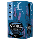 Clipper Snore & Peace - Kamomilla, sitruunamelissa ja laventeli yrttitee 20 teepussia