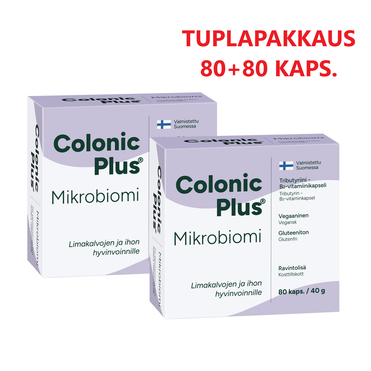 Colonic Plus Mikrobiomi TUPLAPAKKAUS 80+80 kaps.