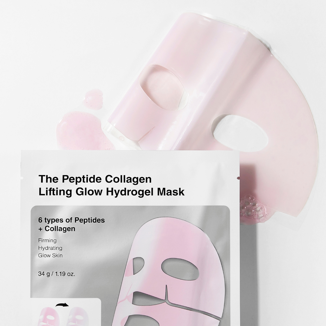COSRX The Peptide Collagen Lifting Glow Hydrogel Mask -hydrogeelinaamio kasvoille.