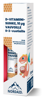 Nordaid D-Vitamiinisuihke 10 µg - Vauvoille (0-3 v) 30 ml