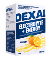 Dexal Electrolyte + Energy & Glucose - Glukoosi ja Elektrolyytijuomajauhe 20 pss.