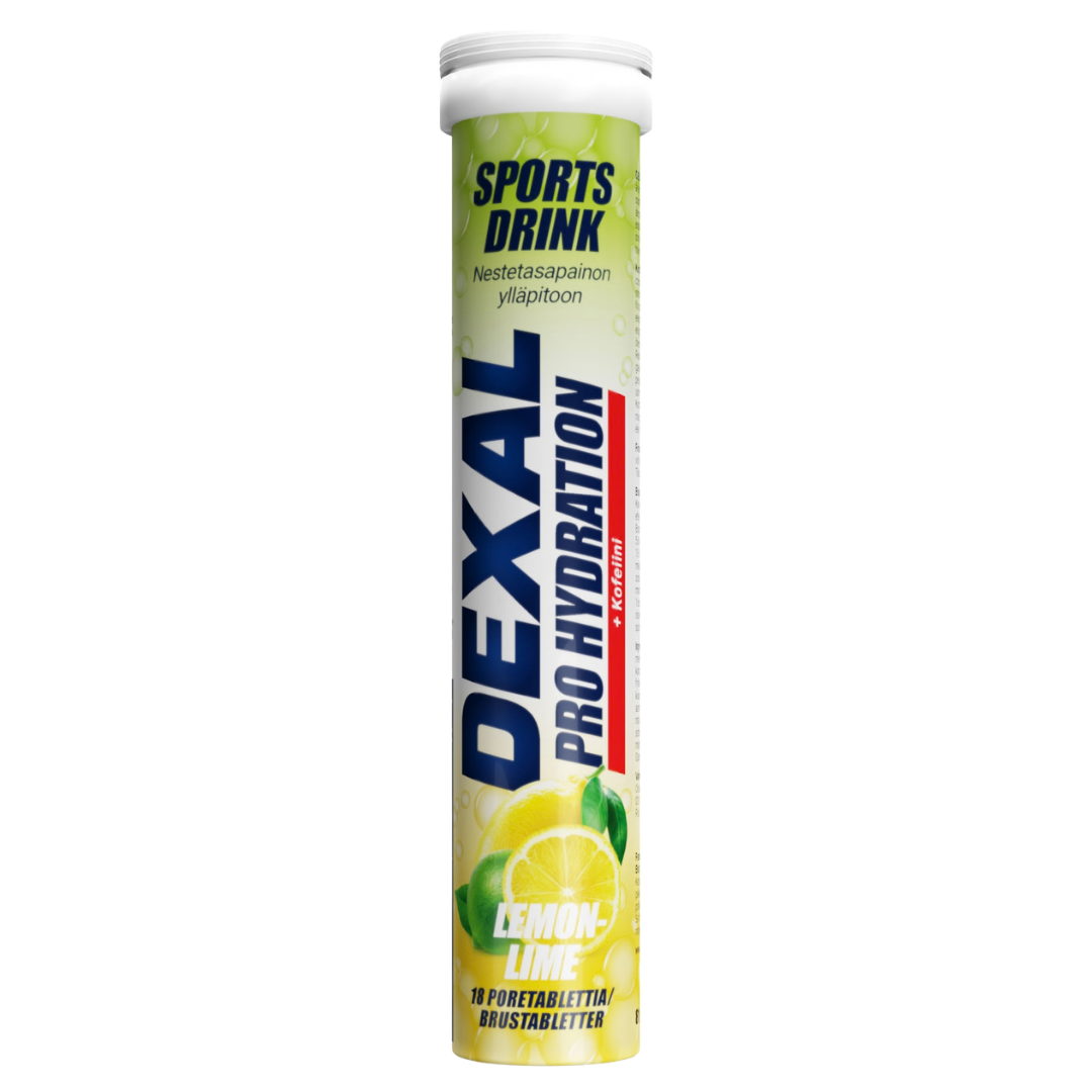 Dexal Pro Hydration Lemon Lime + Caffeine - 18 Poretablettia Sitruuna-Lime
