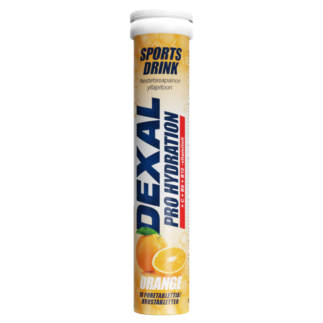 Dexal Pro Hydration Orange - C + B6 + B12 - 18 Poretablettia Appelsiini