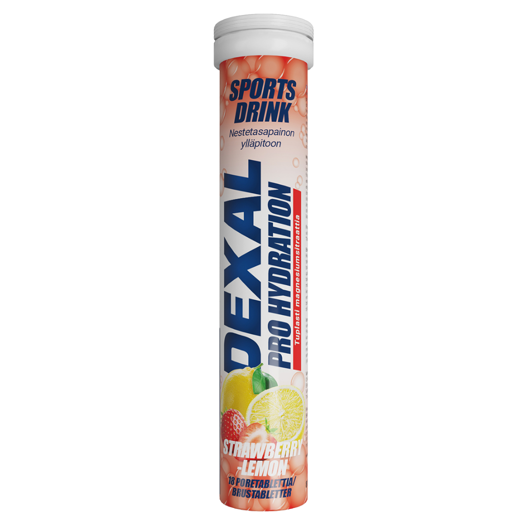Dexal Pro Hydration Strawberry-Lemon - urheilujuoma 18 poretablettia