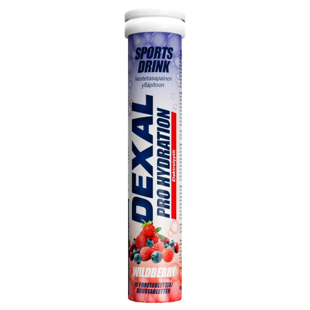 Dexal Pro Hydration Wildberry - urheilujuoma 18 poretablettia