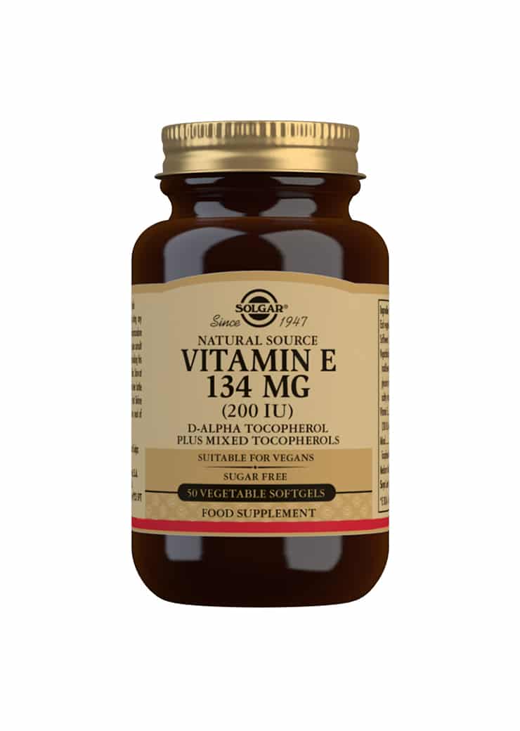 Solgar Vitamin E 134 mg - E-vitamiini 50 kaps.