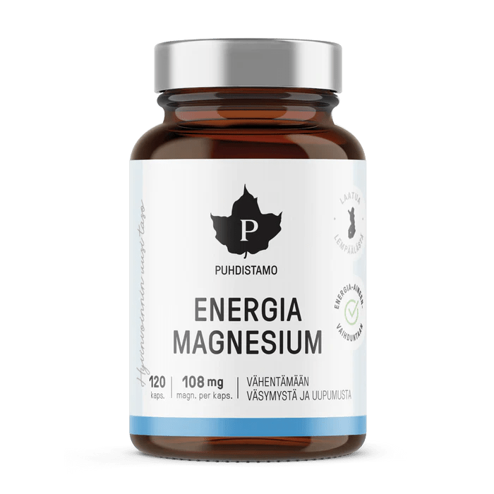 Puhdistamo Energia Magnesium 120 kaps.