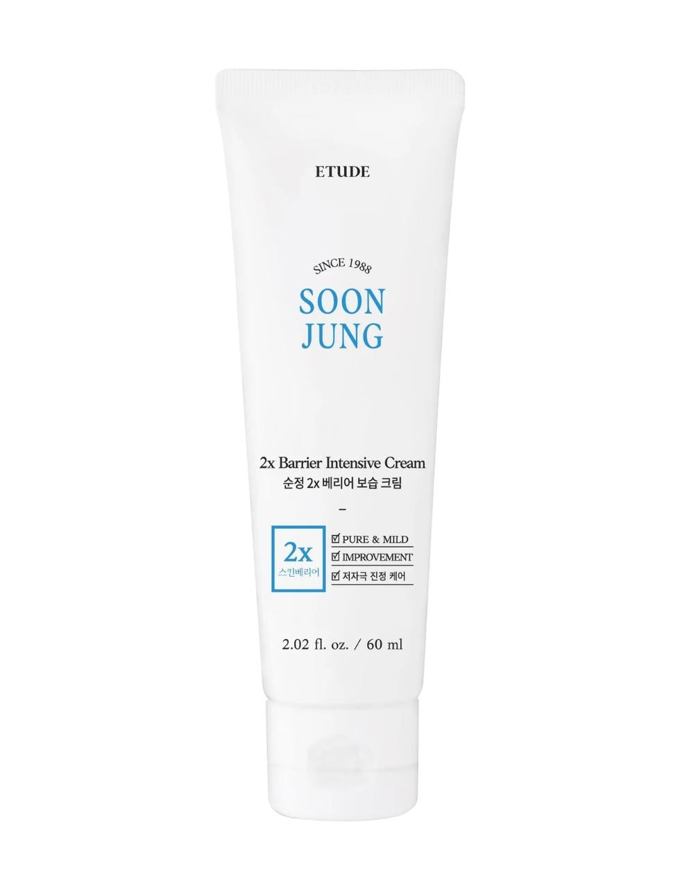 Etude SoonJung 2x Barrier Intensive Cream - Kasvovoide 60 ml