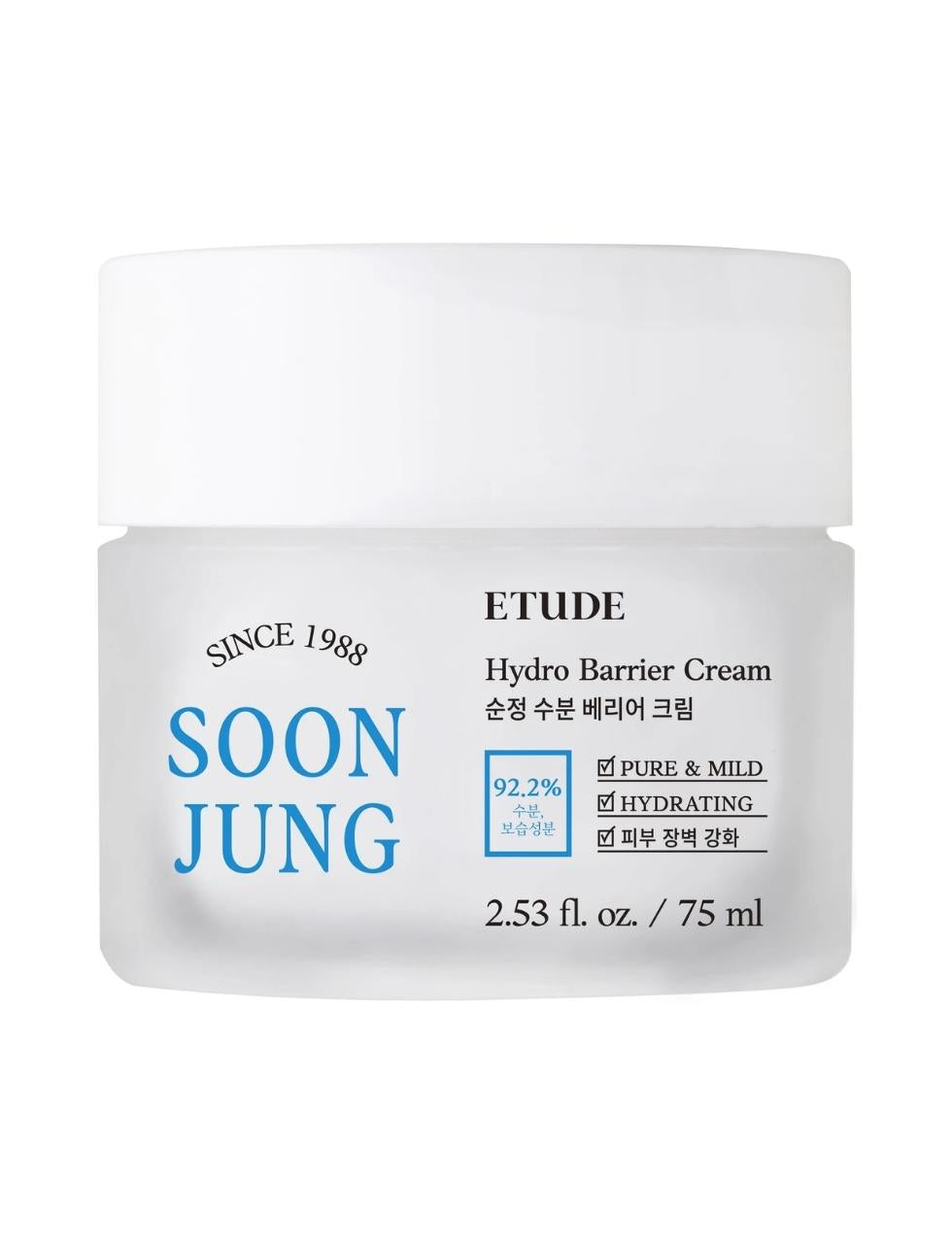 Etude SoonJung Hydro Barrier Cream - Kasvovoide 75 ml