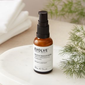 Evolve Organic Beauty Salicylic Rescue Serum 30 ml salisyylihappo epäpuhtaalle iholle, luonnonkosmetiikka, sinunapteekki.fi