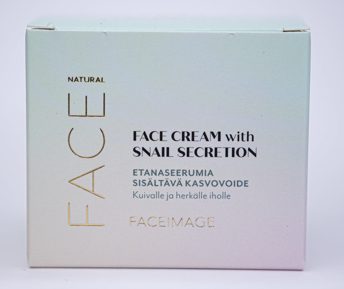Faceimage Face Cream With Snail Secretion - Etanaseerumia sisältävä kasvovoide 50 ml