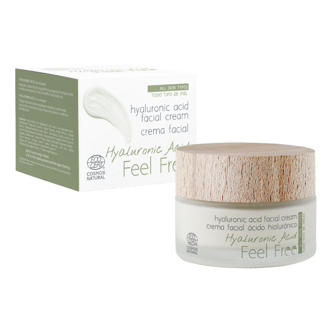 Feel Free Hyaluronic Acid Facial Cream - Kosteuttava 24H Hoitovoide 50 ml