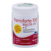 Ferroforte 100 Rauta + C-vitamiini 100 tabl.