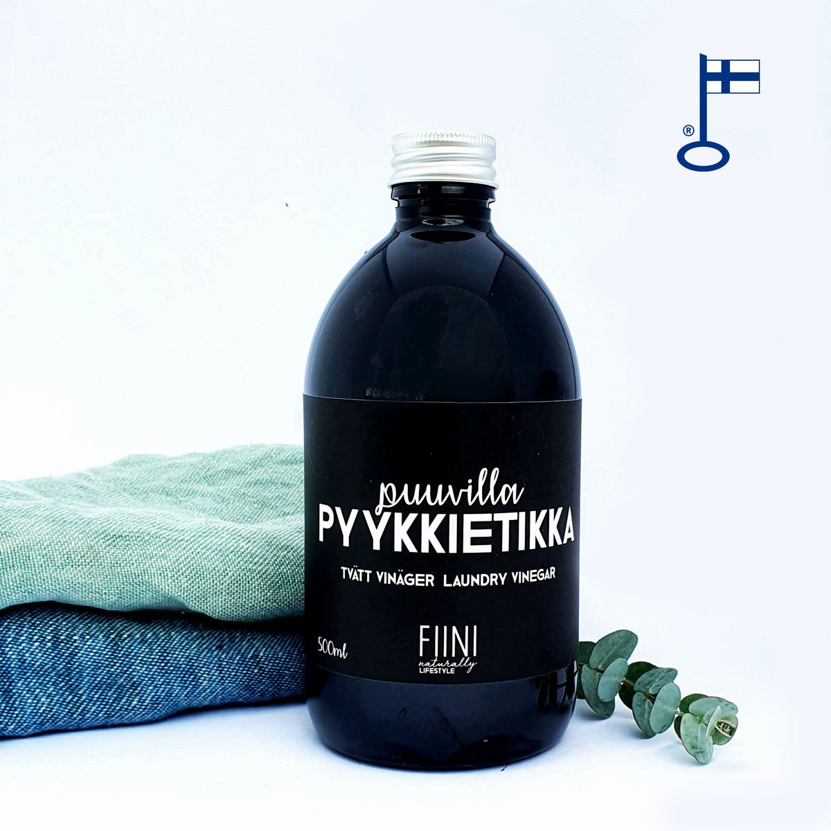 Fiini Puuvilla Pyykkietikka 500 ml