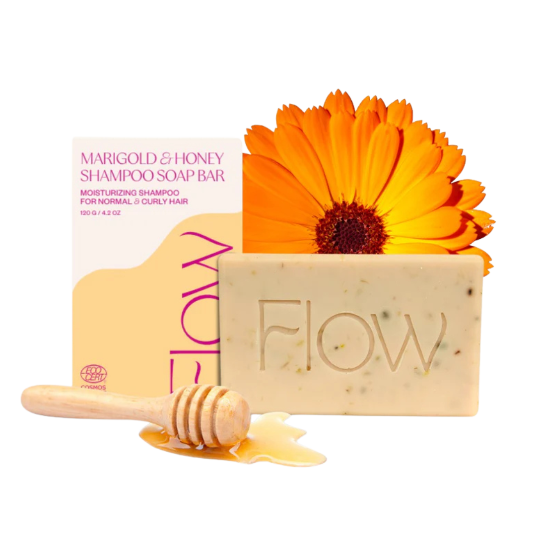 Flow Marigold & Honey Shampoo Soap Bar - Kehäkukka shampoo 120 g