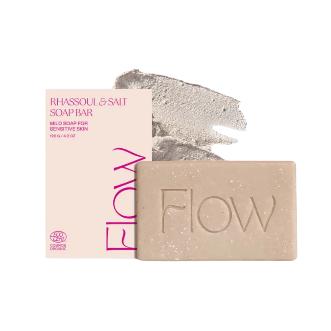 Flow Rhassoul & Salt Soap Bar - Saippua hiuksille ja vartalolle 120 g