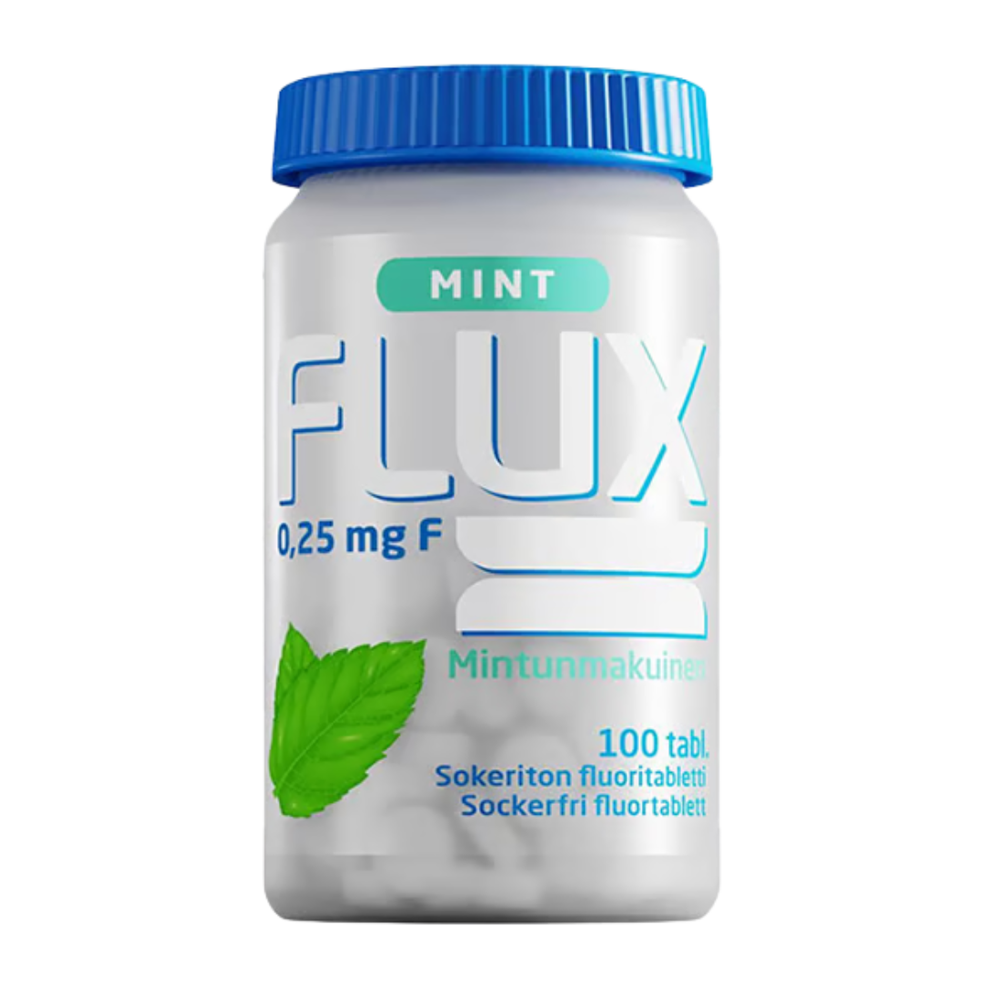 Flux Fluoritabletti Minttu 100 tabl.