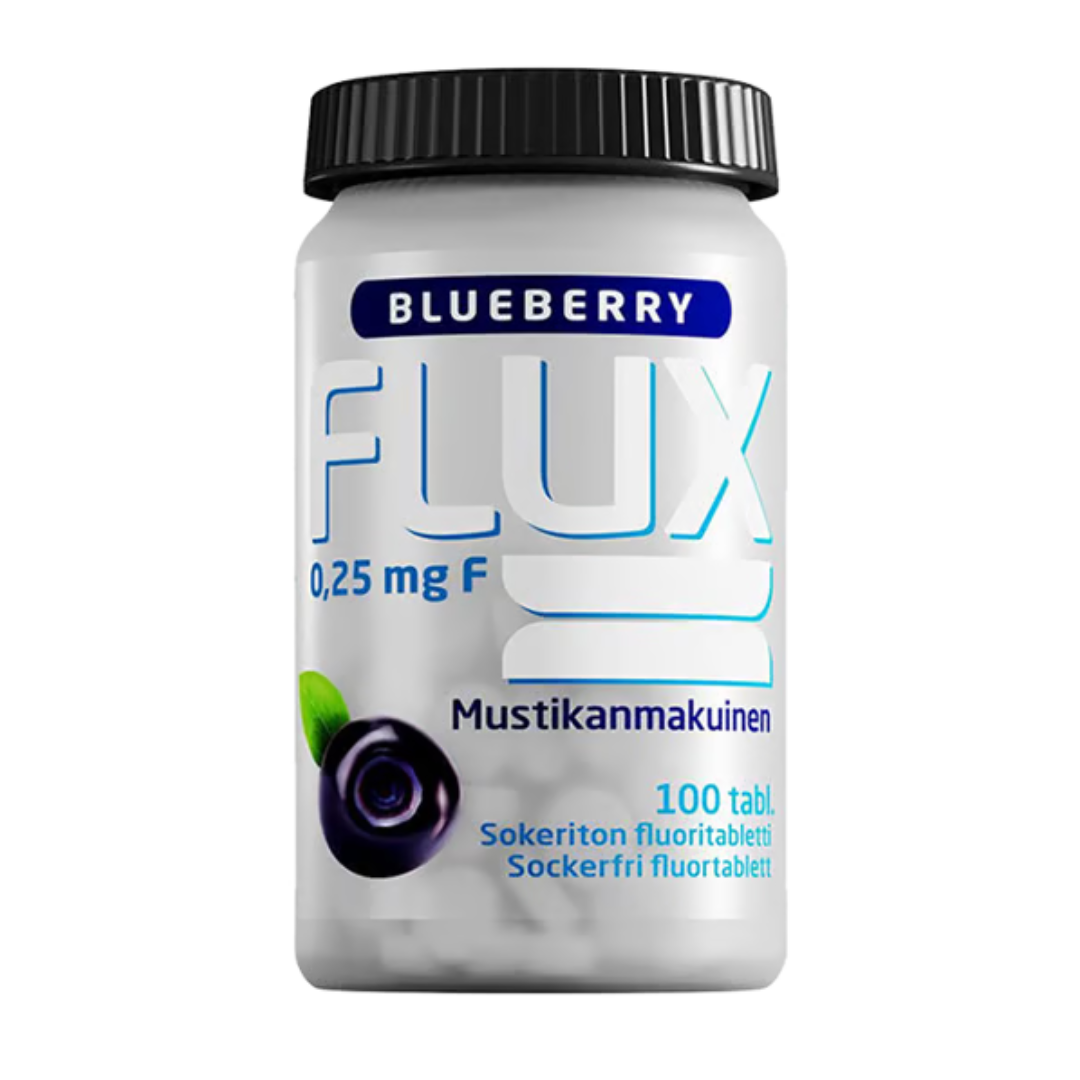 Flux Fluoritabletti Mustikka 100 tabl.