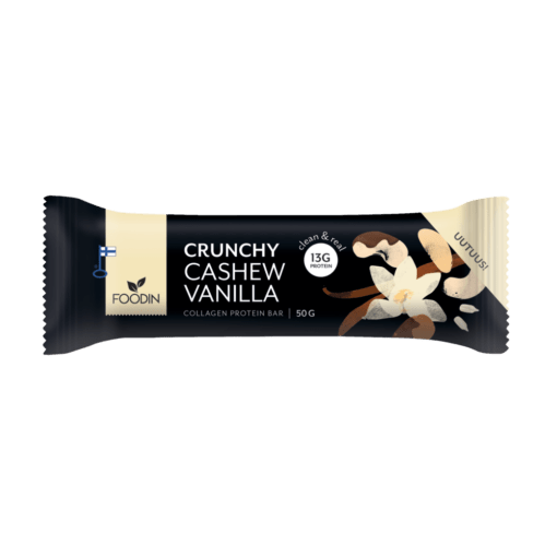 Foodin Clean & Real Crunchy Cashew Vanilla - Proteiinipatukka