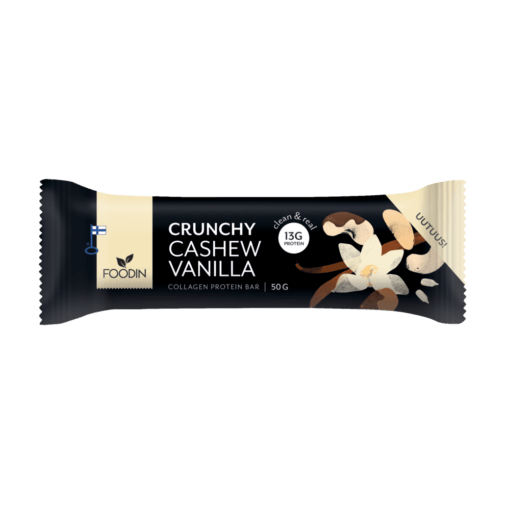 Foodin Crunchy Cashew Vanilla - Proteiinipatukka