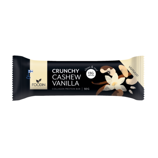Foodin Crunchy Cashew Vanilla - Proteiinipatukka