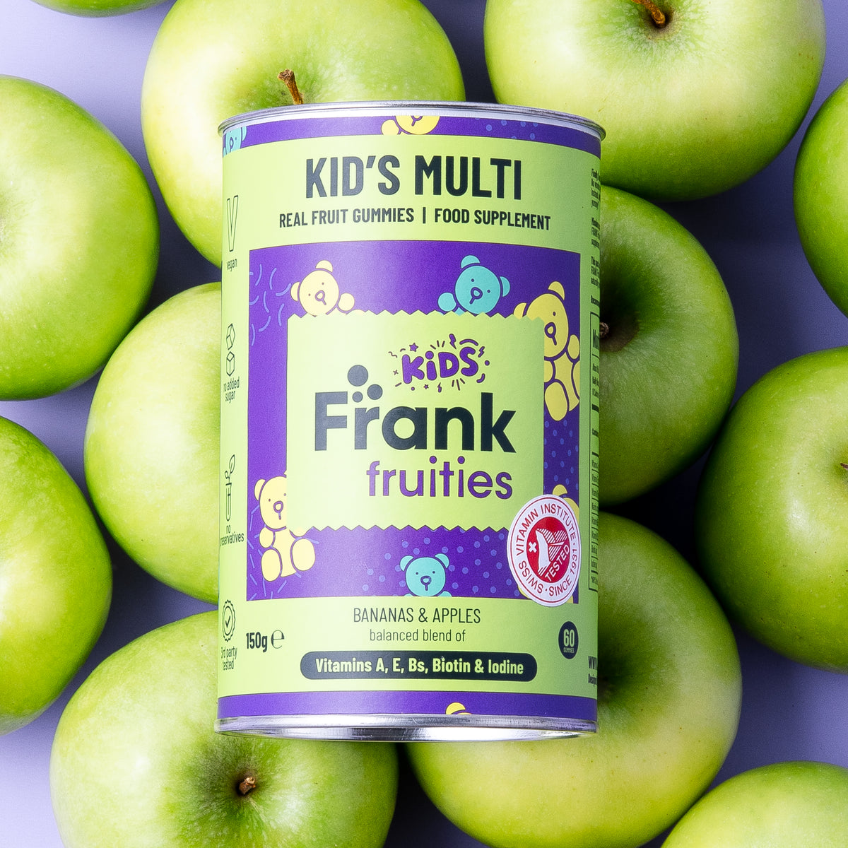 Frank Fruities Kid's Multi - Vitamiinivalmiste lapsille 60 kpl