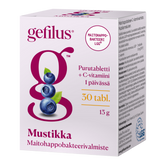 Gefilus Mustikka maitohappobakteeri purutabletti 30 tabl. - Sinunapteekki.fi