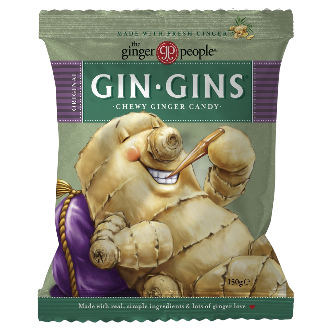 Gin Gins Original Ginger Chews - Inkiväärimakeinen 150 g