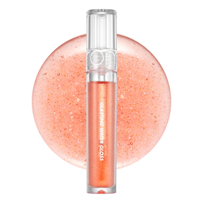 Rom&nd Glasting Water Gloss - Huulikiilto 01 Sanho Crush 4,3 g oranssihtava glitter huulikiilto