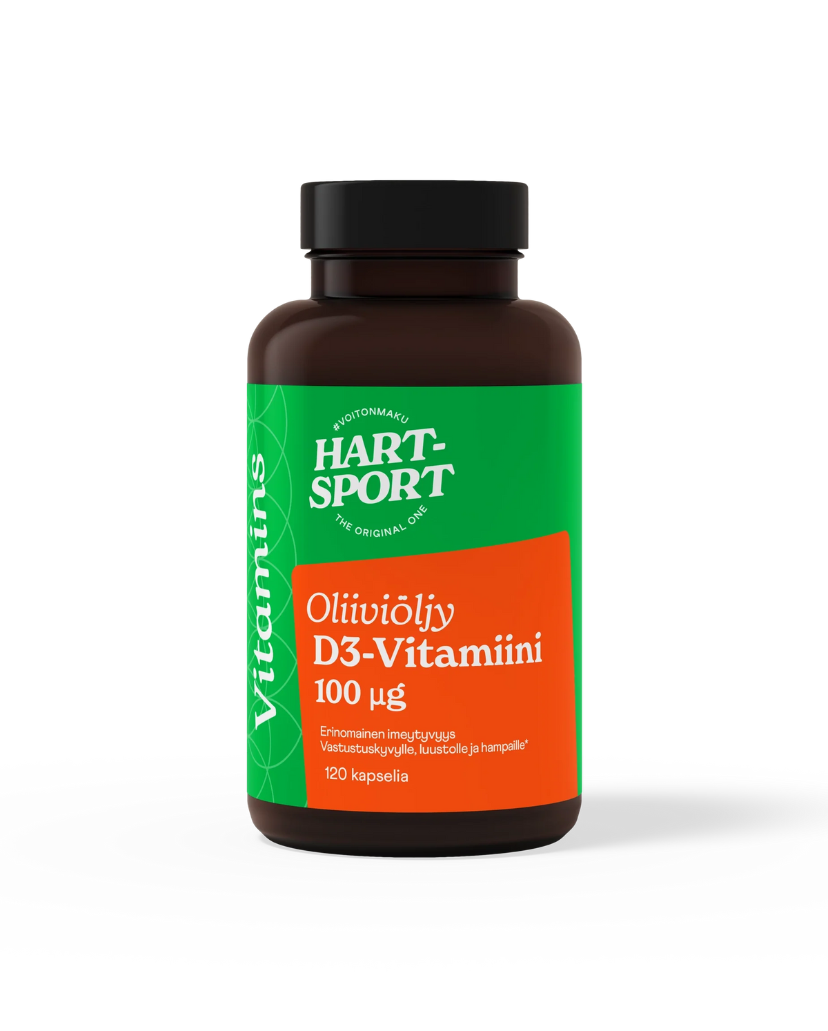 Hart-Sport Oliiviöljy D3-Vitamiini 100µg 120 kaps.