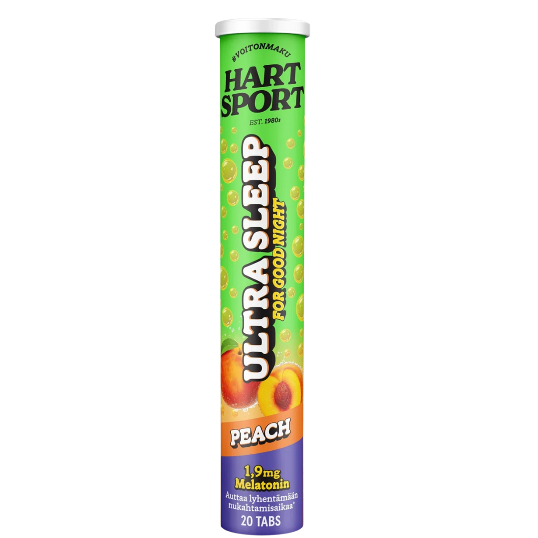 Hart-Sport Ultra Sleep - Melatoniini Persikka 20 poretabl.
