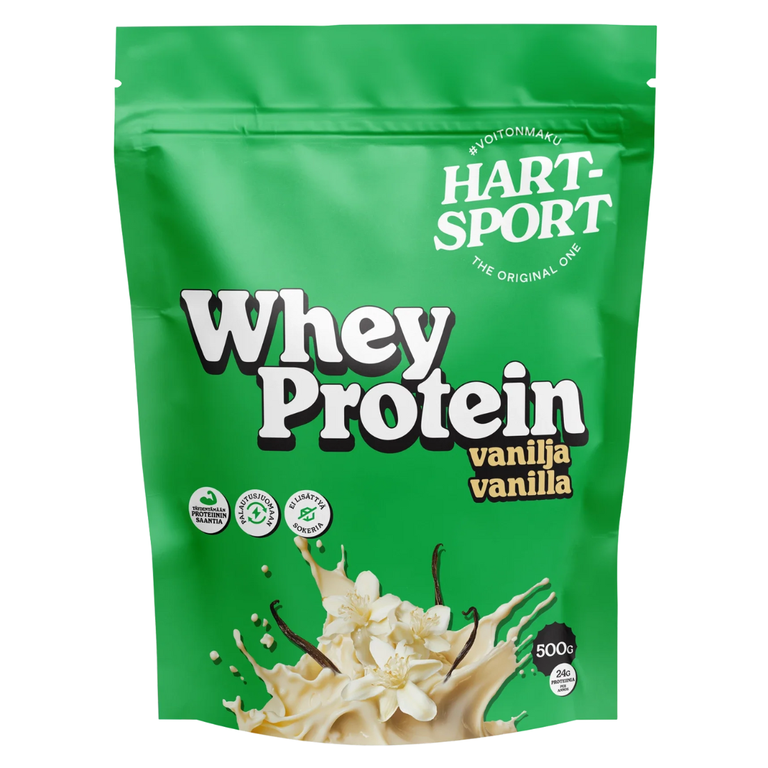 Hart-Sport Whey Protein - Heraproteiini Vanilja 500 g