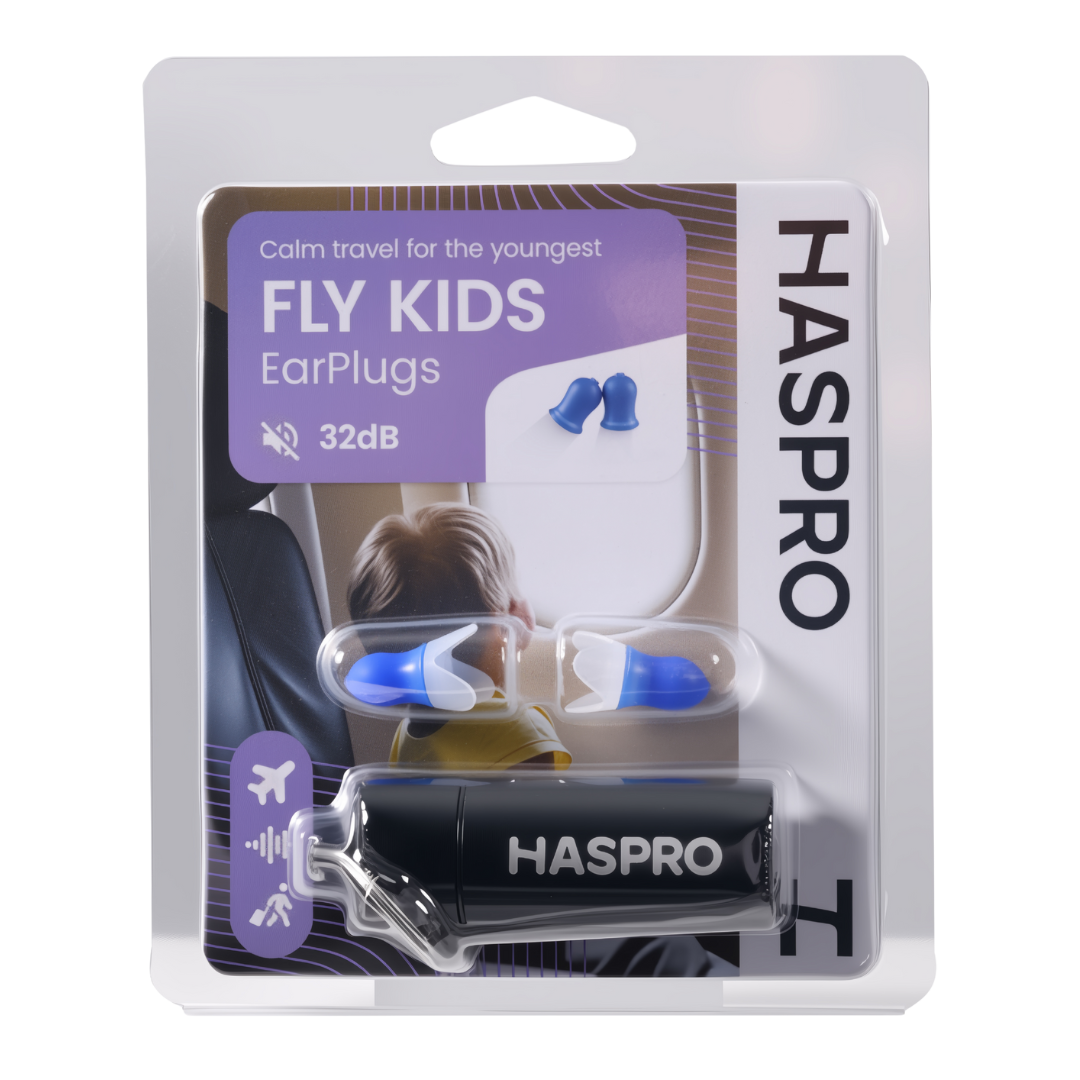 Haspro Fly Kids EarPlugs - Lentokorvatulpat lapsille 1 pari