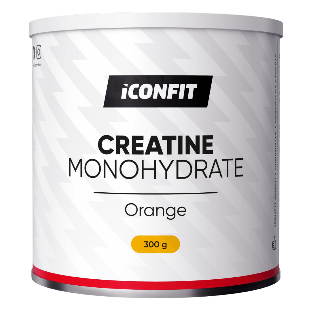 ICONFIT Creatine Monohydrate - Kreatiinimonohydraatti Appelsiini 300 g