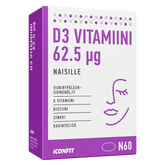 ICONFIT D3-vitamiini 62,5 μg 60 kaps.