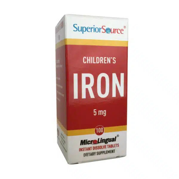 Superior Source Children's Iron 5 mg - Rauta Lapsille 100 tabl.