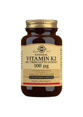 Solgar Vitamin K2 100 µg - K2-vitamiini 50 kaps. - Päiväys 07/2025