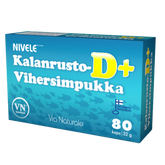 Nivele Kalanrusto-Vihersimpukka D+ 80 kaps.