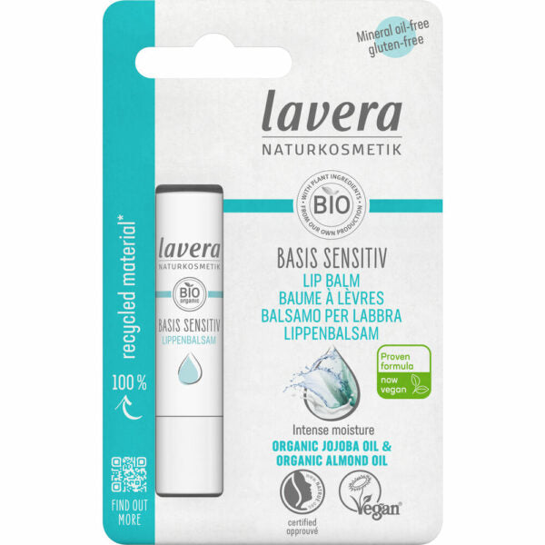Lavera Basis Sensitiv Lip Balm - Hellävarainen huulivoide 4,5 g