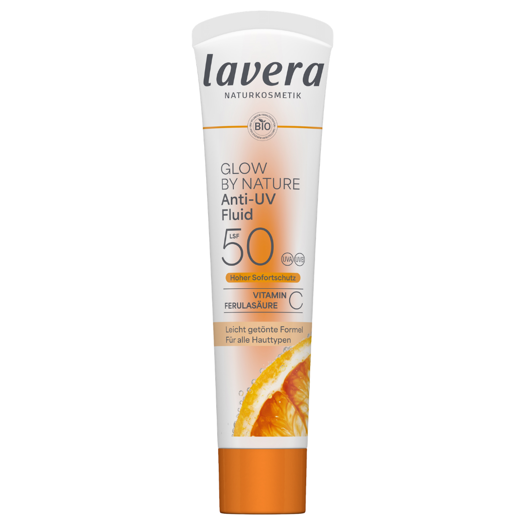 Lavera Glow By Nature Anti-UV Fluid SPF50 - Sävytetty kasvovoide
