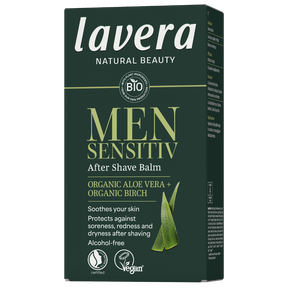 Lavera Men Sensitiv After Shave Balm, voide, miesten kosmetiikka, miehet, parta, parranajo, ihonhoito, luonnonkosmetiikka, sinunapteekki.fi
