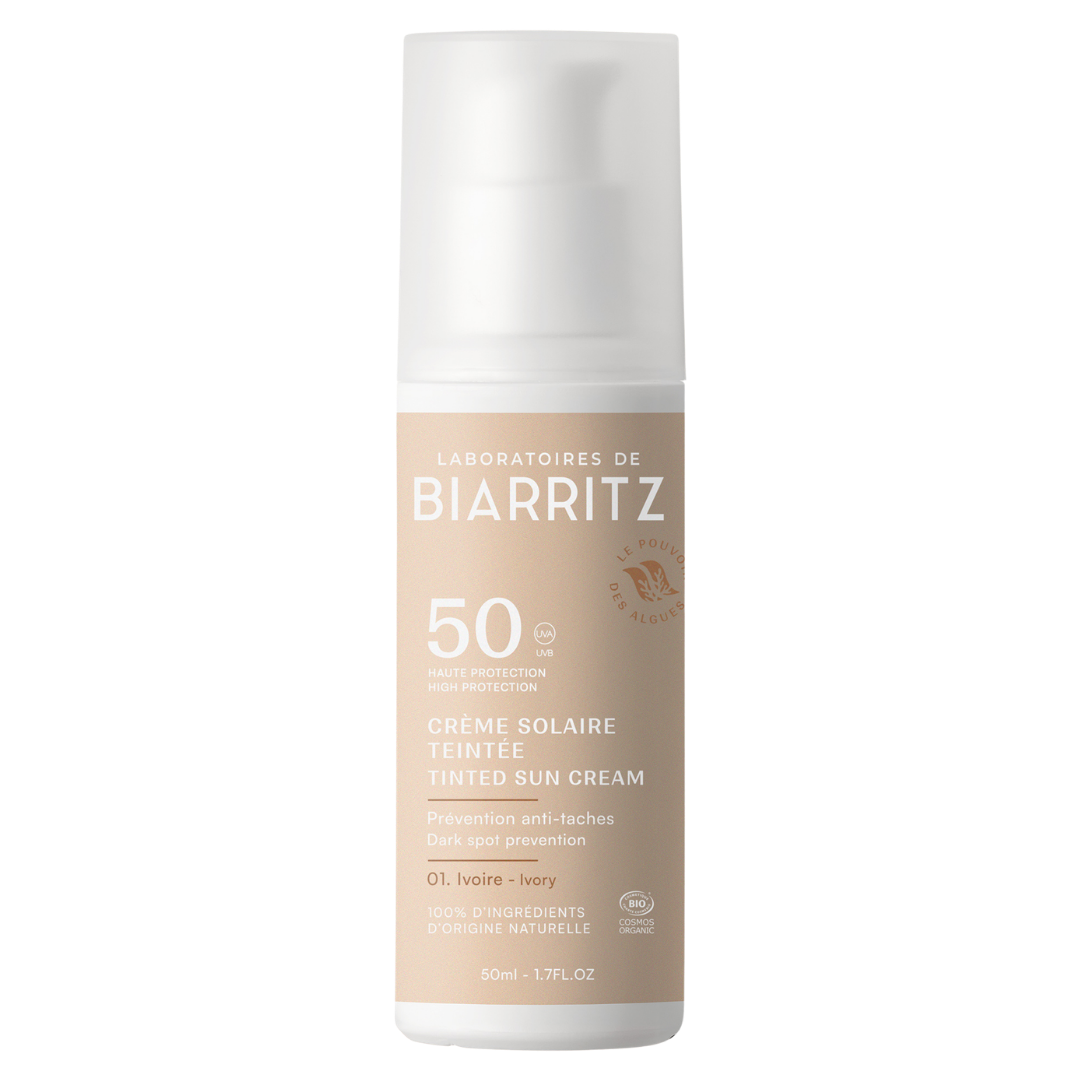 Laboratoires de Biarritz Tinted Sun Cream - Sävytetty Aurinkovoide SPF50 Ivory 50ml
