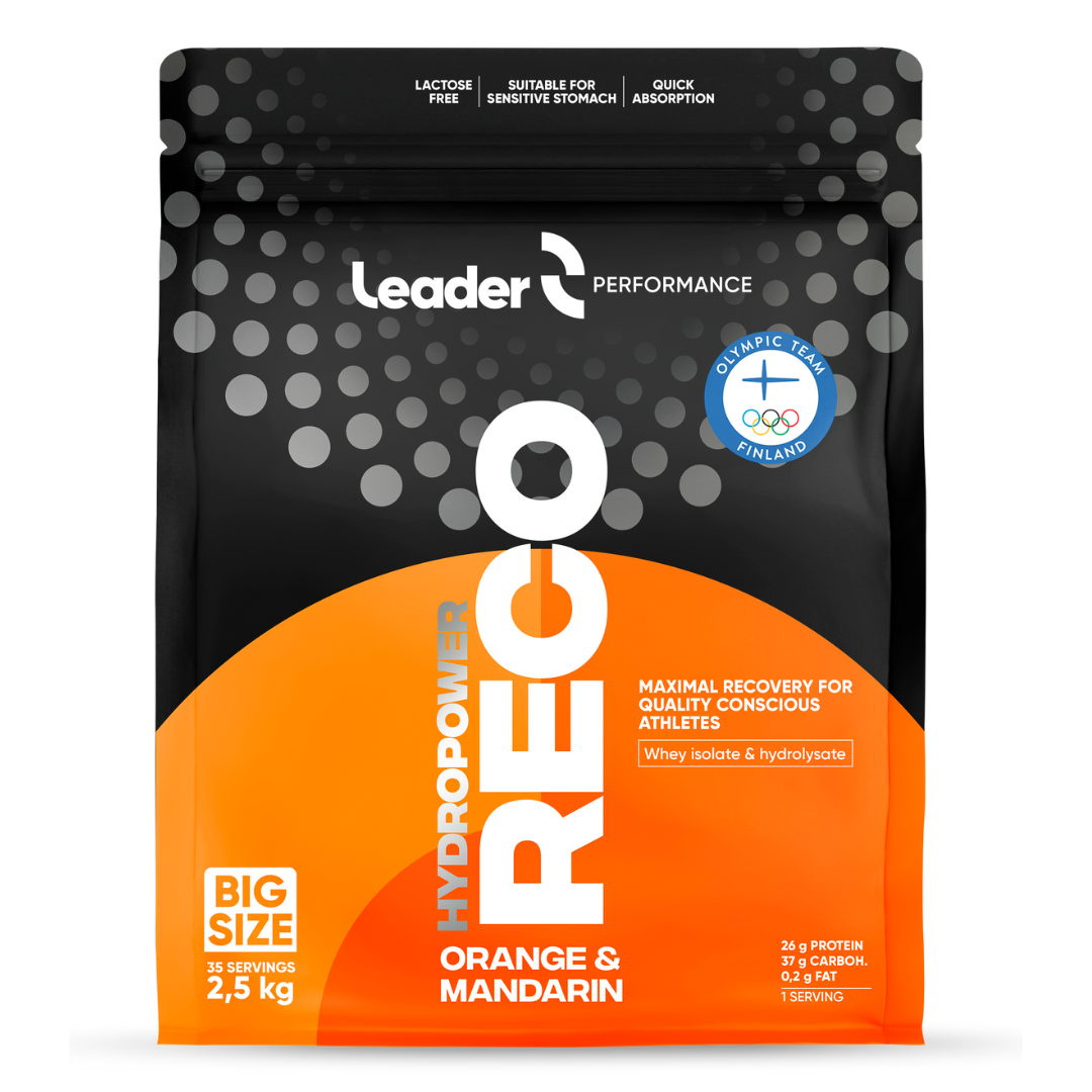 Leader Performance HydroPower Reco Orange & Mandarin, appelsiini ja mandariini, 2,5 kg, sinunapteekki.fi