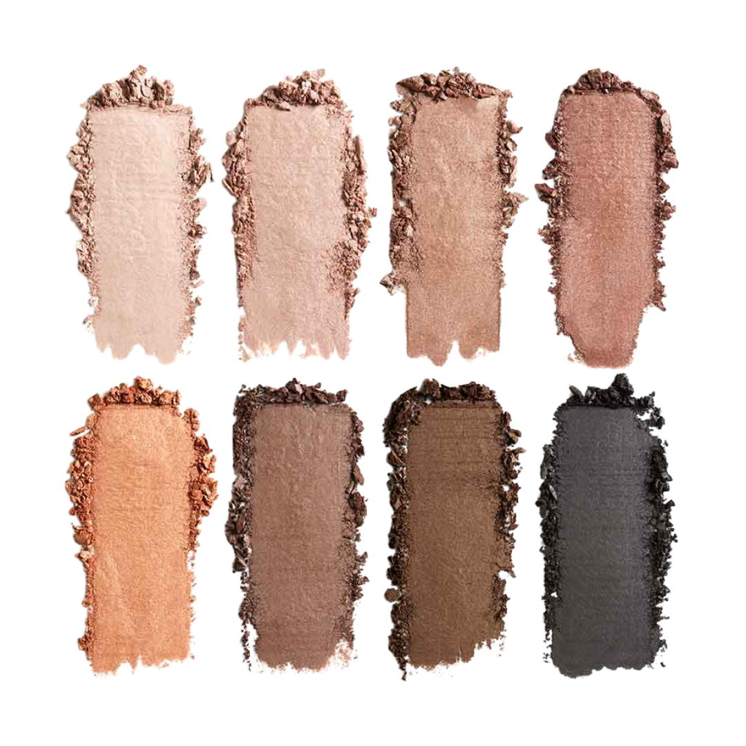 Lily Lolo Eye Palette -luomiväripaletti sävyssä Laid Bare sopii kevyeen arkimeikkiin ja tummempaan iltameikkiin.